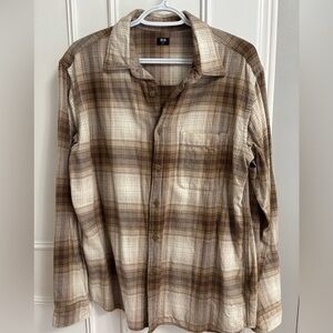 Uniqlo Beige Pattern Shirt